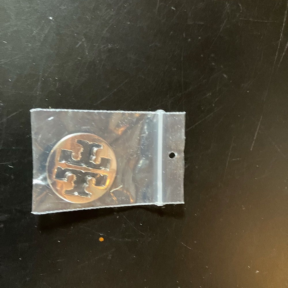 Tory Burch spare silver-tone button